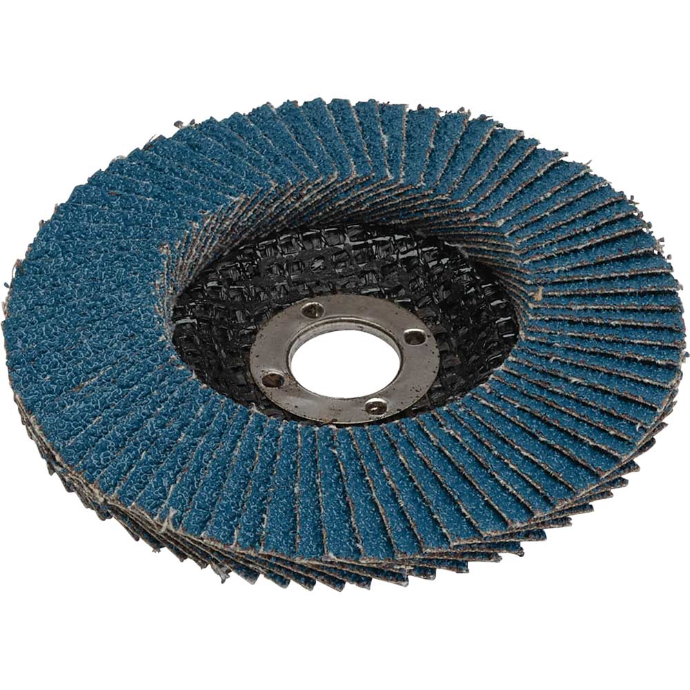 Image of Draper Zirconium Oxide Flap Discs 100mm 40g Pack of 1