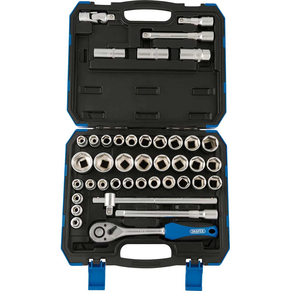 Draper 41 Piece 1/2" Drive Hexagon Socket Set Metric and Imperial 1/2