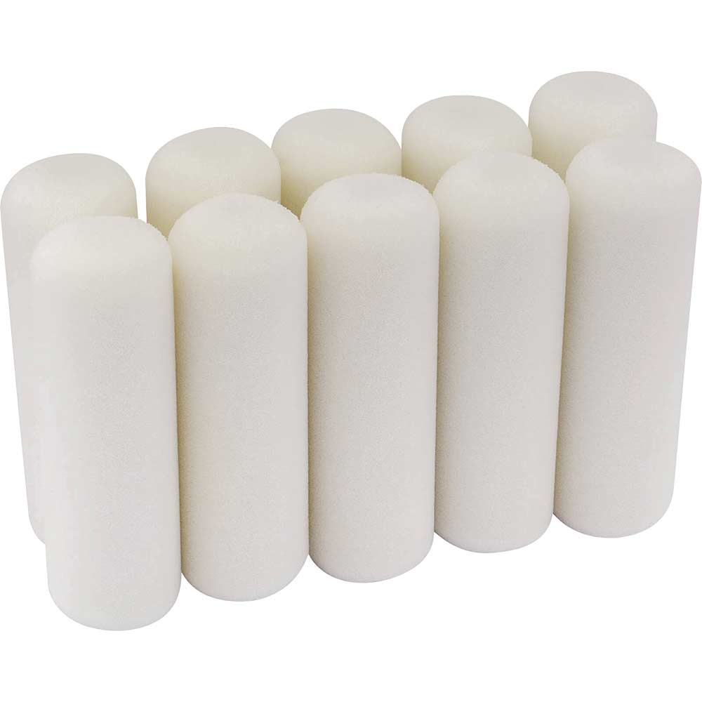 Image of Draper Foam Paint Roller Sleeves 100mm Pack of 10