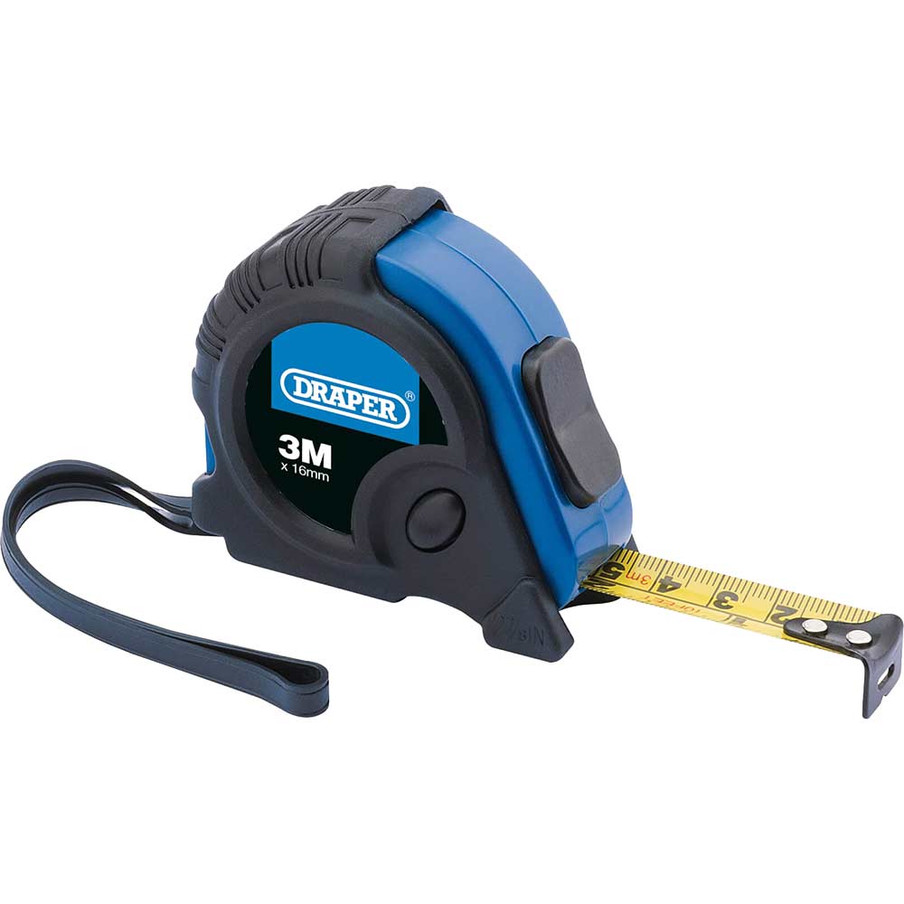Draper Professional Measuring Tape Imperial & Metric 10ft / 3m 16mm
