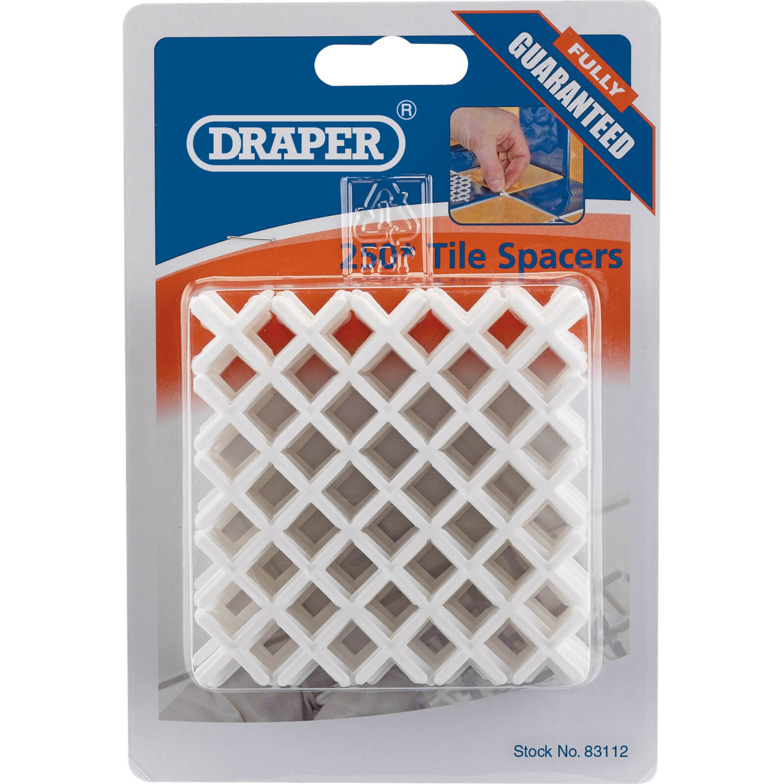 Image of Draper Tile Spacers 2mm Pack of 250