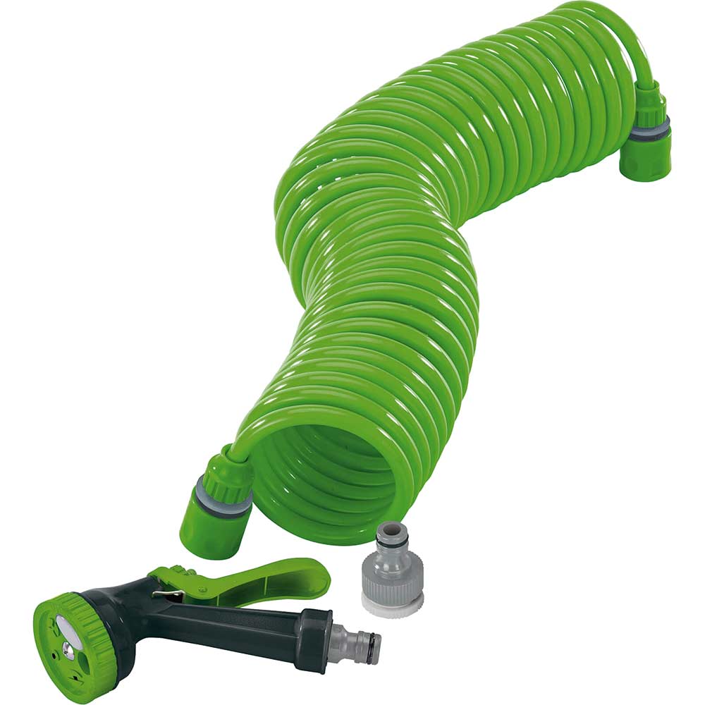 Image of Draper Recoil Hose and Spray Gun Set 3/8" / 9.5mm 10m Green