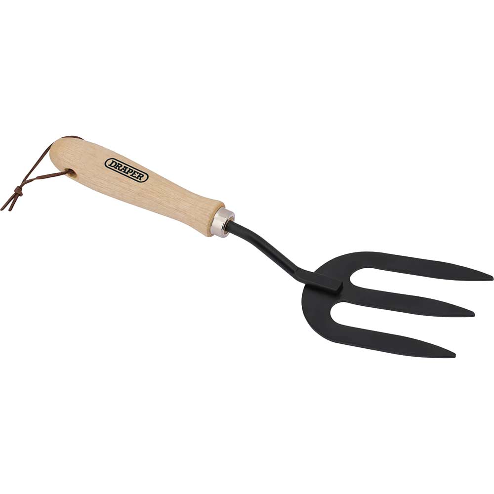 Image of Draper Carbon Steel Weeding Fork Hardwood Handle