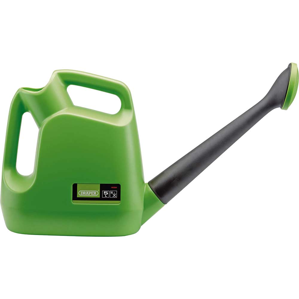 Image of Draper Plastic Garden Watering Can Green 5l