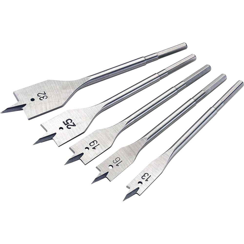 Image of Draper Expert 5 Piece Flat Wood Bit Set