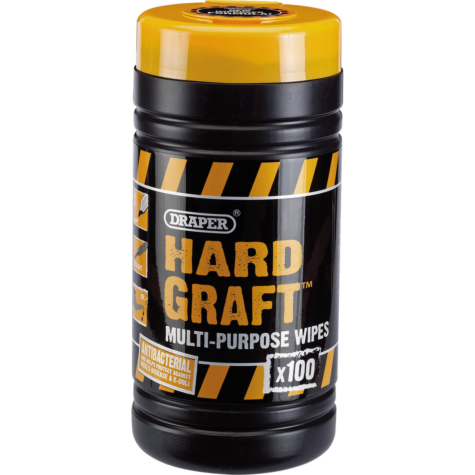 Image of Draper Hard Graft Cleaning Wipes Pack of 100