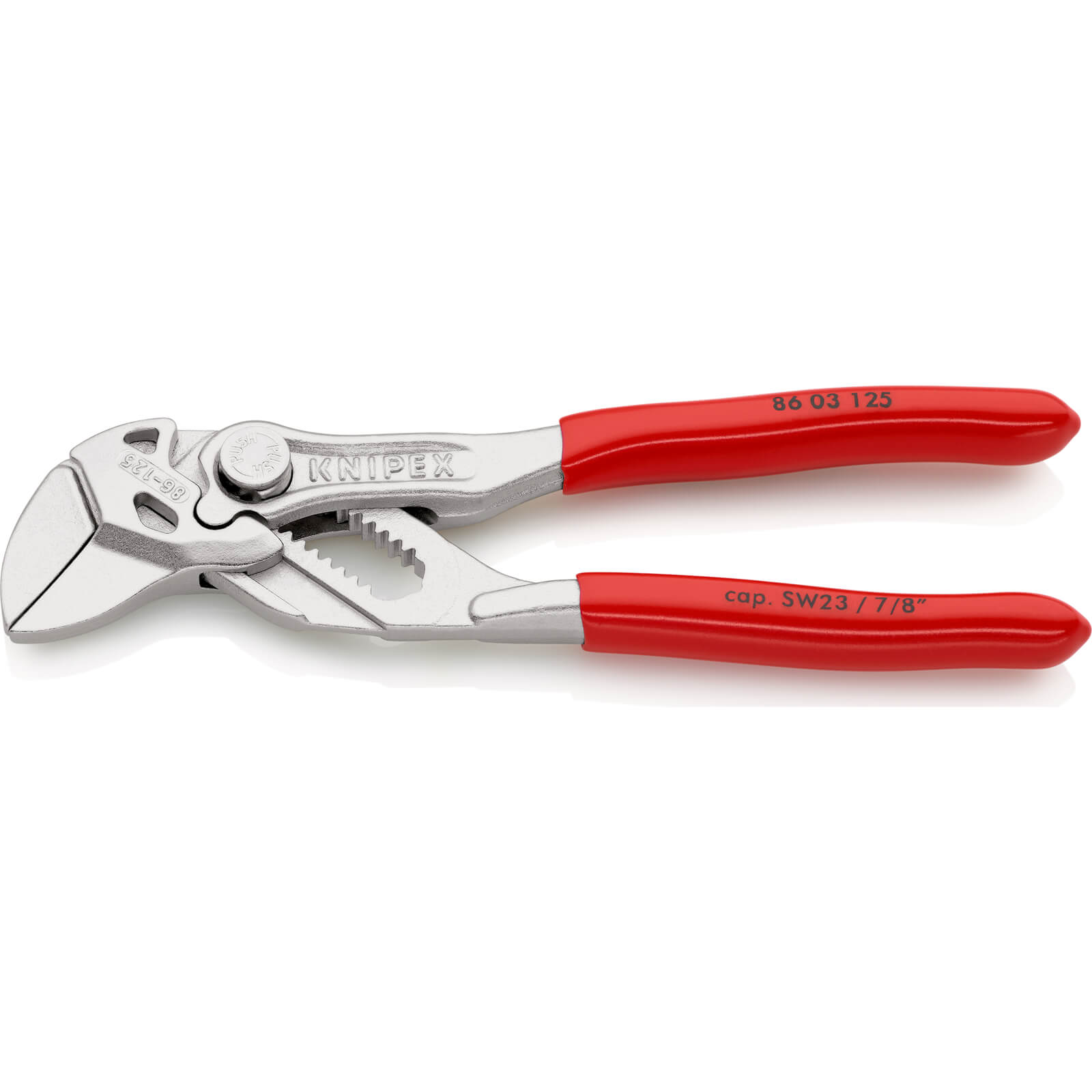 Image of Knipex 86 03 Chrome Plier Nut Wrenches 125mm