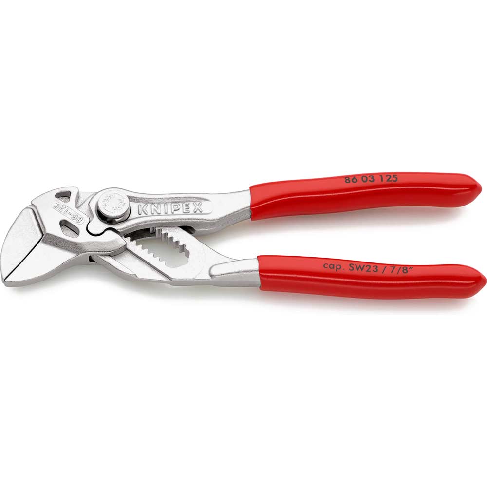 Image of Knipex 86 03 Chrome Plier Nut Wrenches 125mm