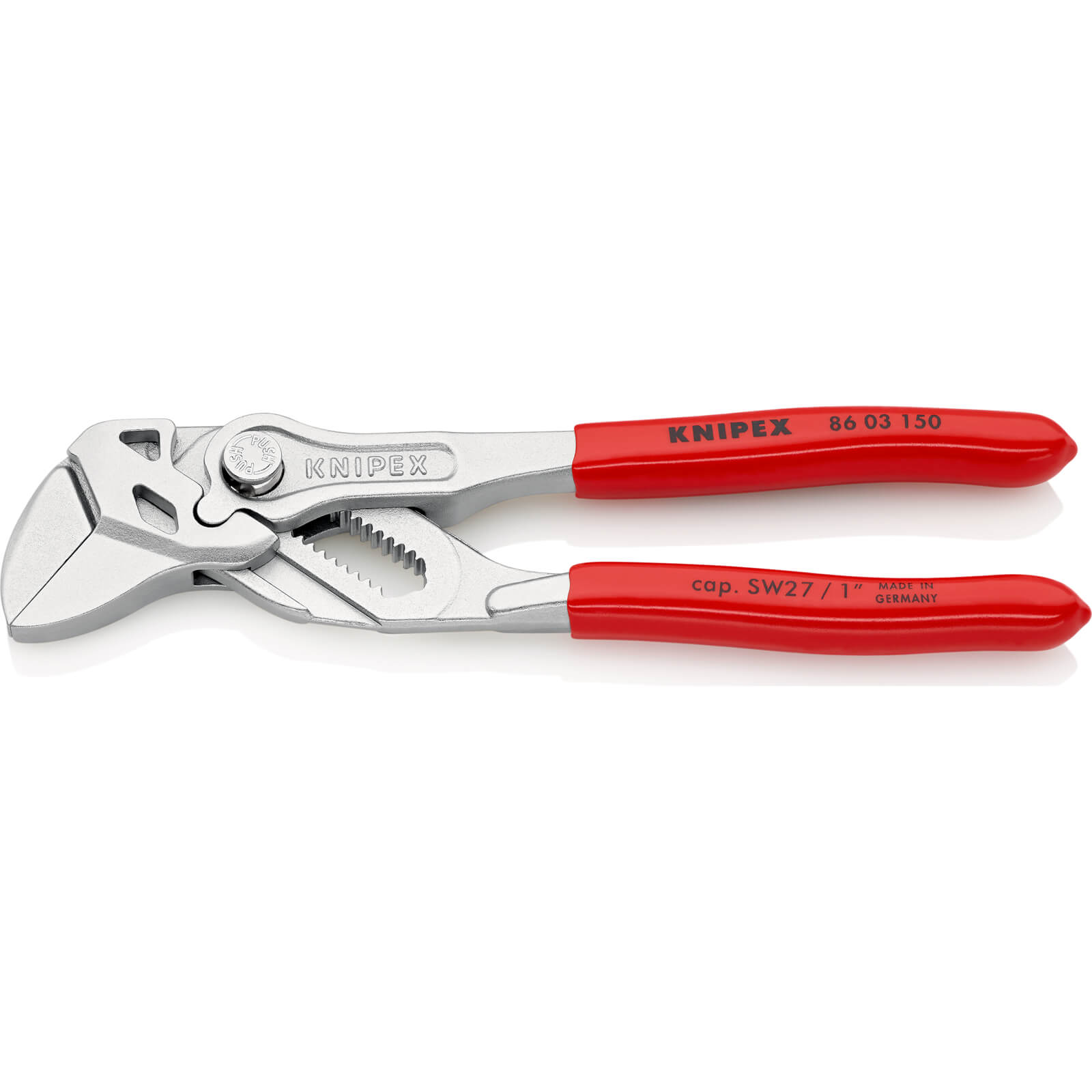 Image of Knipex 86 03 Chrome Plier Nut Wrenches 150mm
