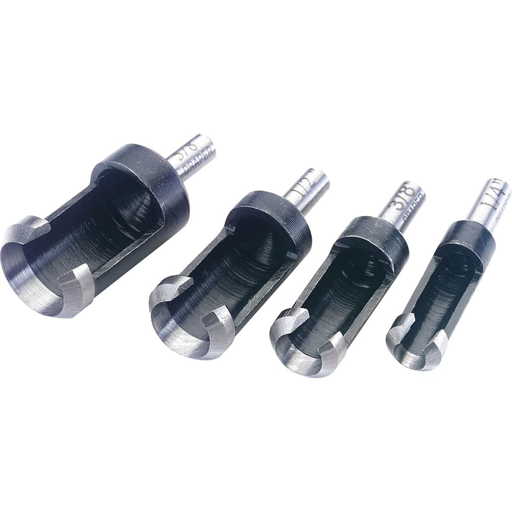 Image of Draper 4 Piece Plug Cutter Set