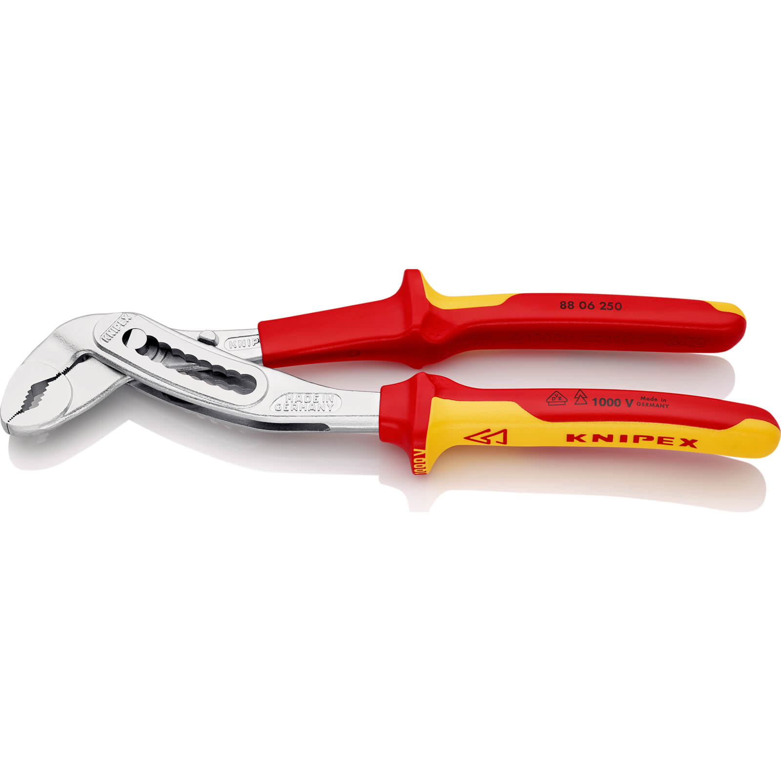 Image of Knipex 88 06 VDE Insulated Alligator Water Pump Pliers 250mm