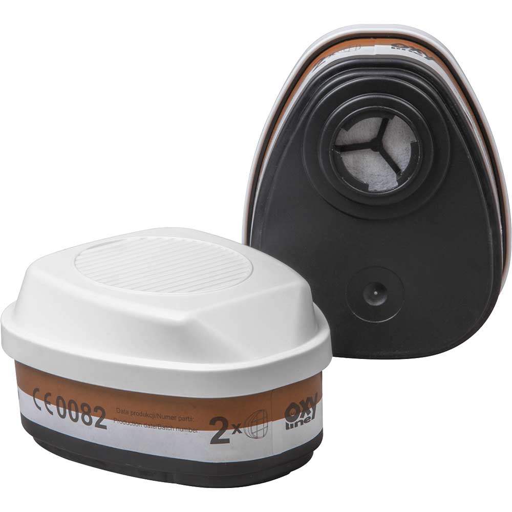 Image of Sealey Worksafe A2 P3 R D Filter Cartridges for 9000 Respirators Pack of 2