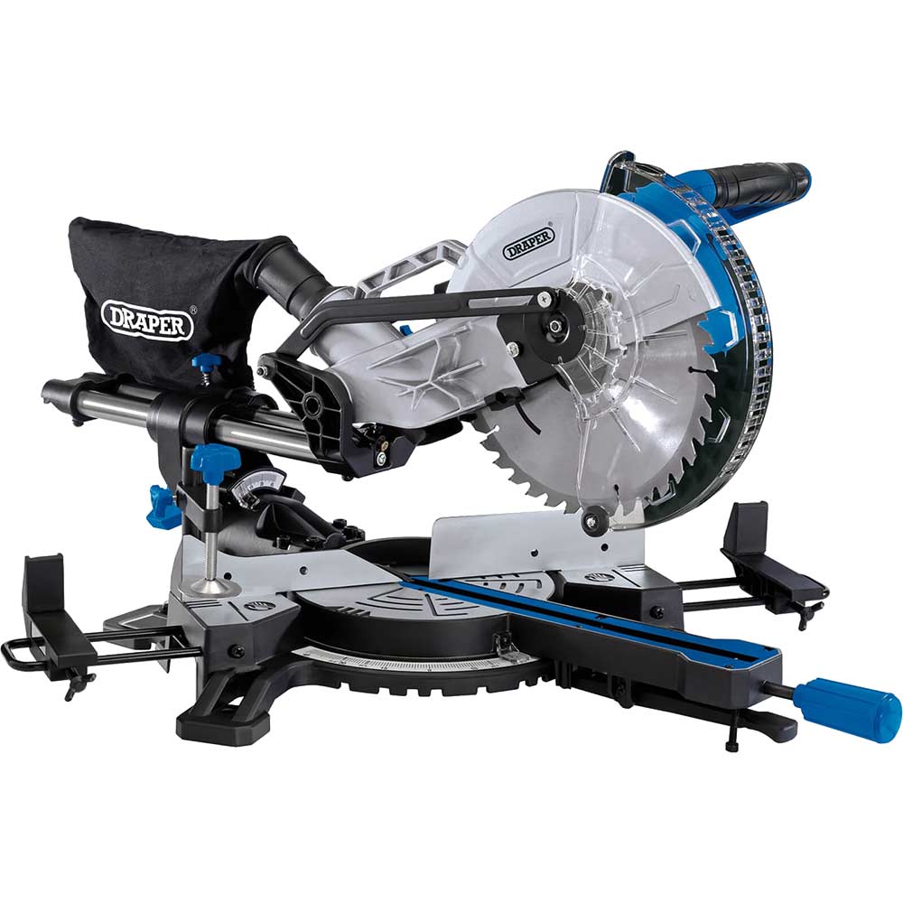 Image of Draper SMS250D1800 Sliding Compound Mitre Saw 255mm 240v