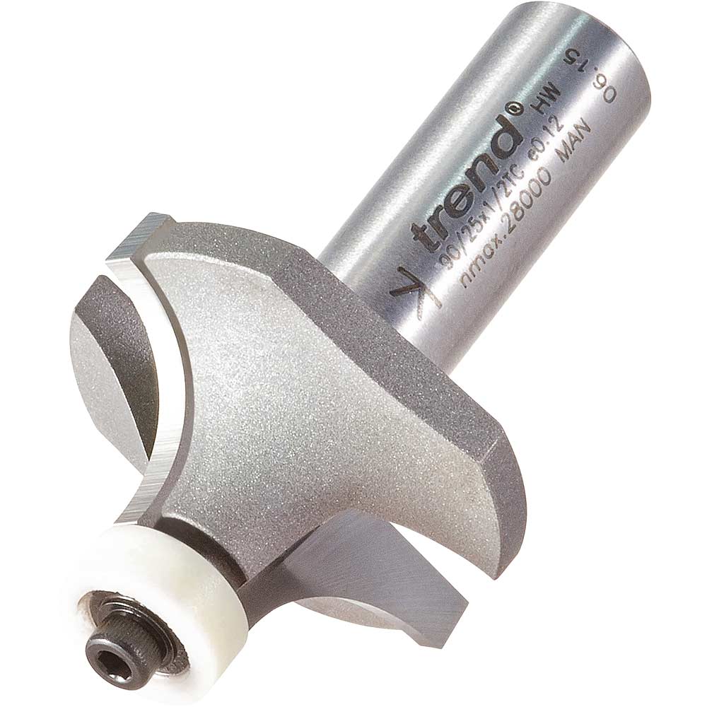 Image of Trend Bull Nose Round Over Combination Router Cutter 38mm 19mm 1/2"