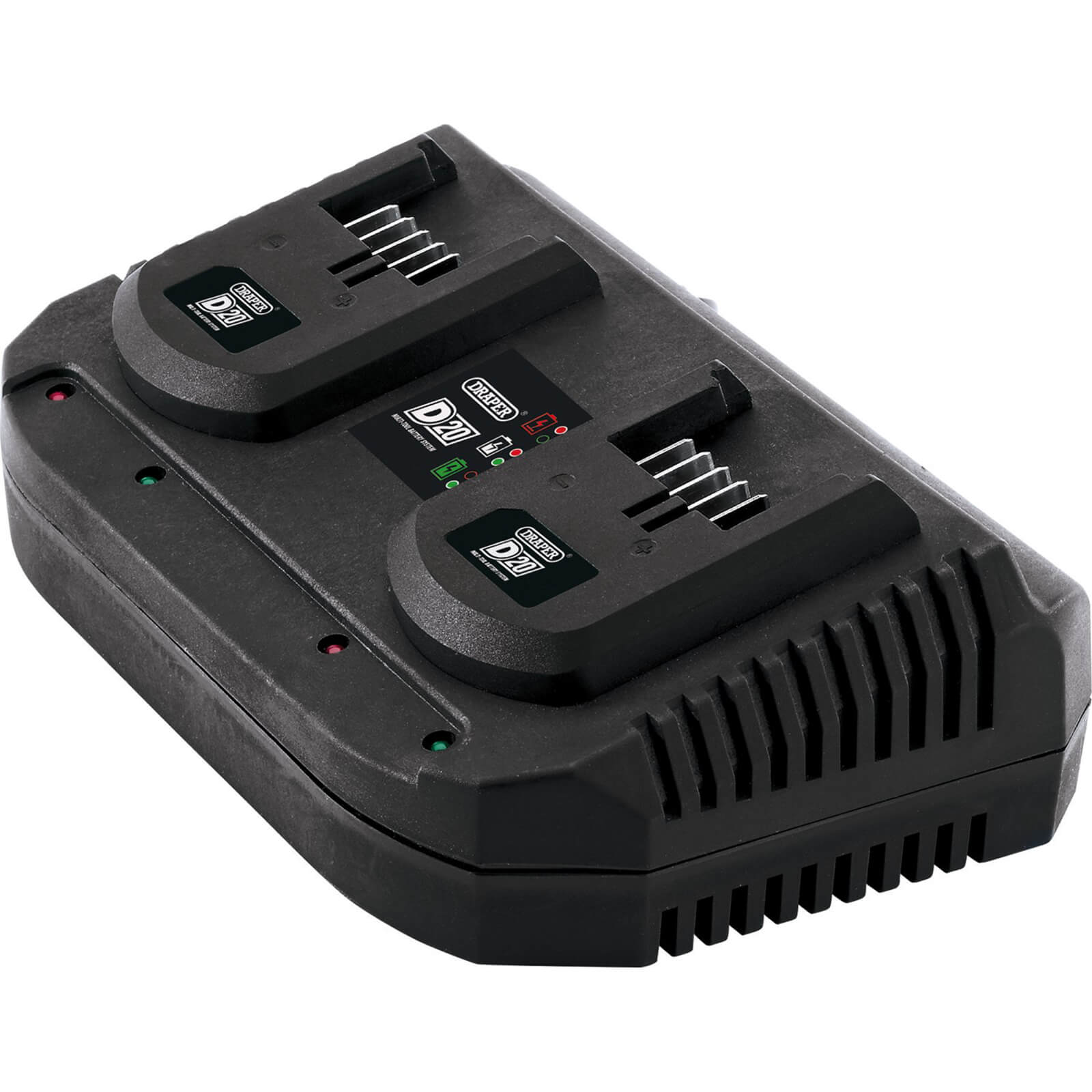 Photos - Power Tool Battery Draper D20TBCF 20v D20 Twin Battery Charger 240v 92239 