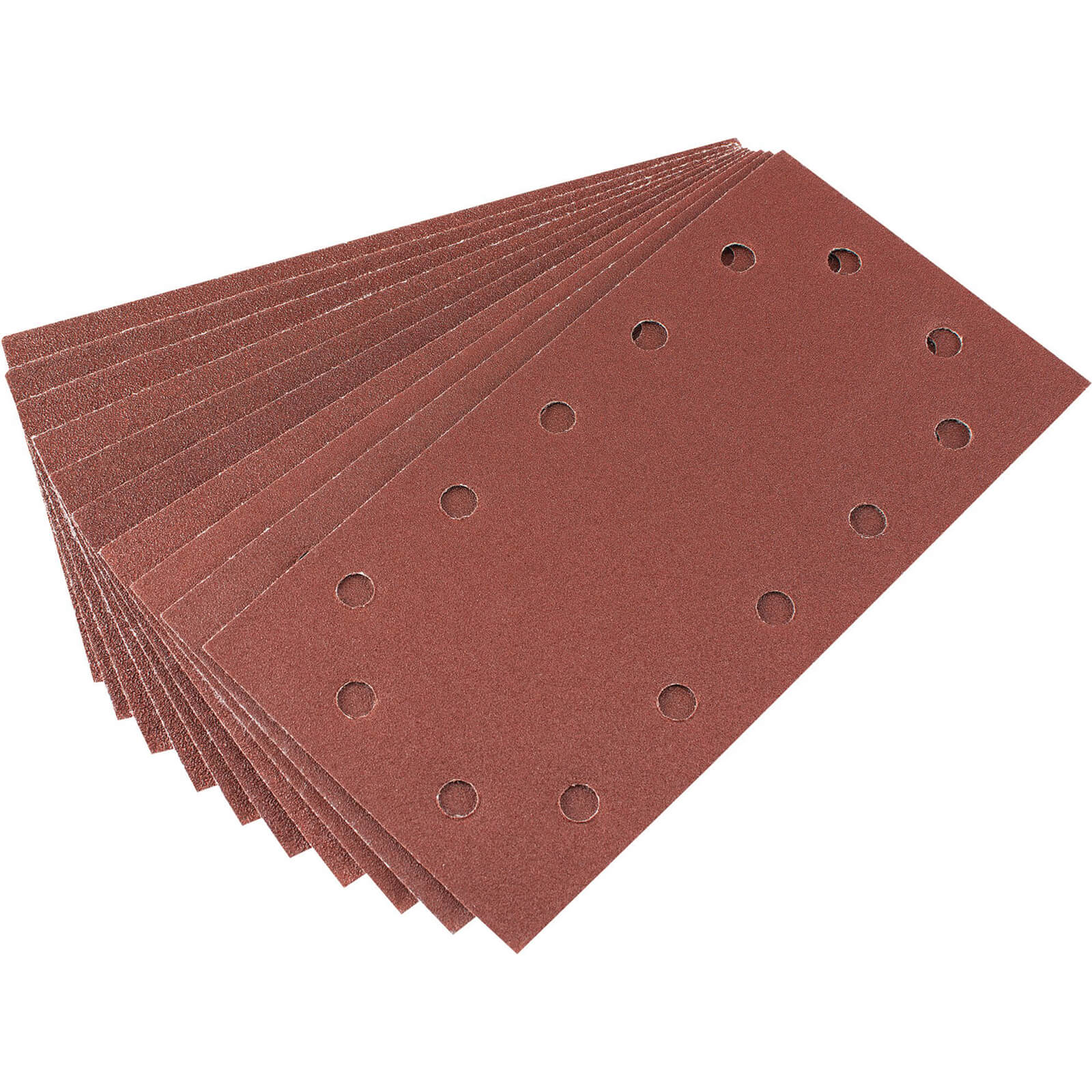 Image of Draper Aluminium Oxide Sanding Sheets 115mm x 228mm Assorted Pack of 10