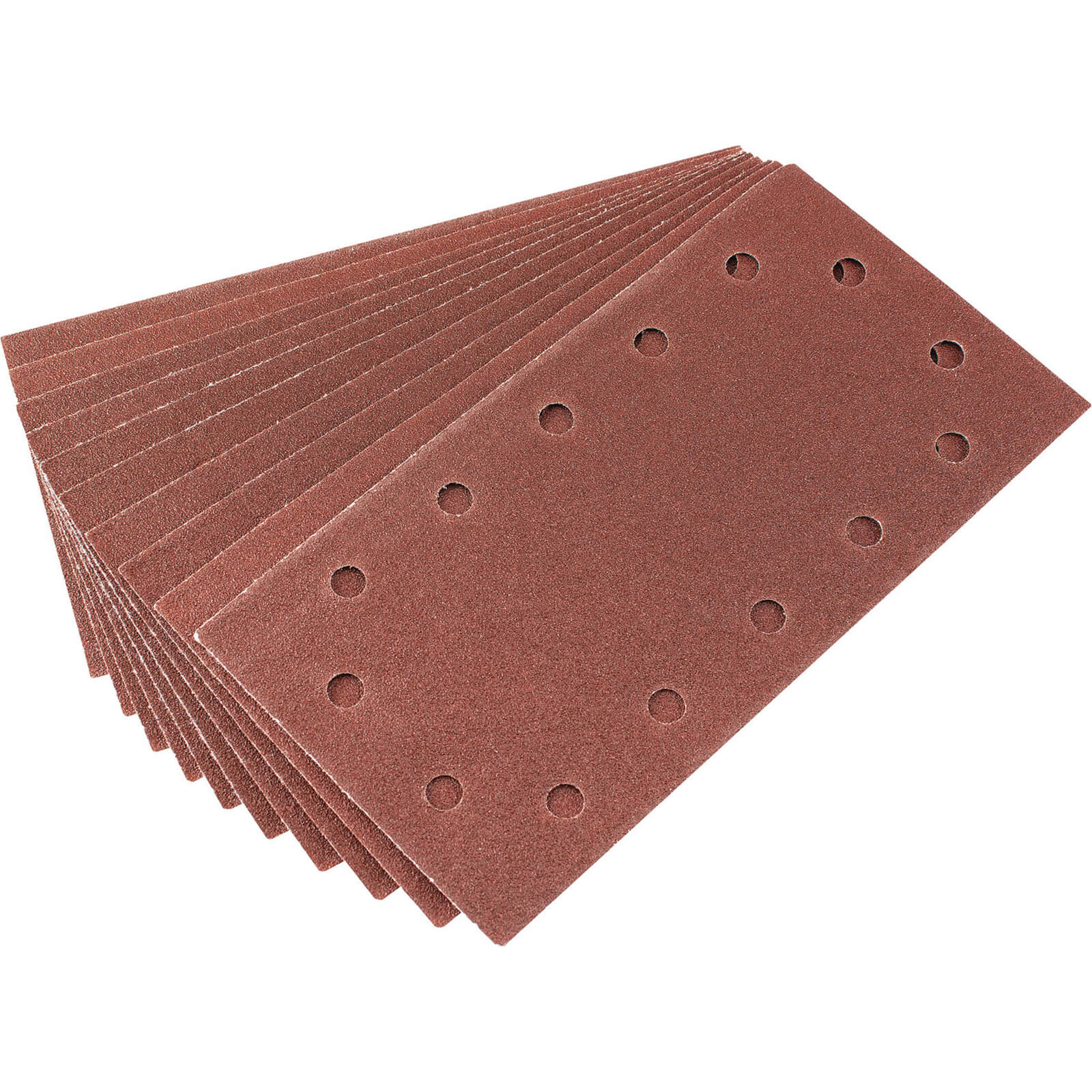 Image of Draper Aluminium Oxide Sanding Sheets 115mm x 228mm 80g Pack of 10