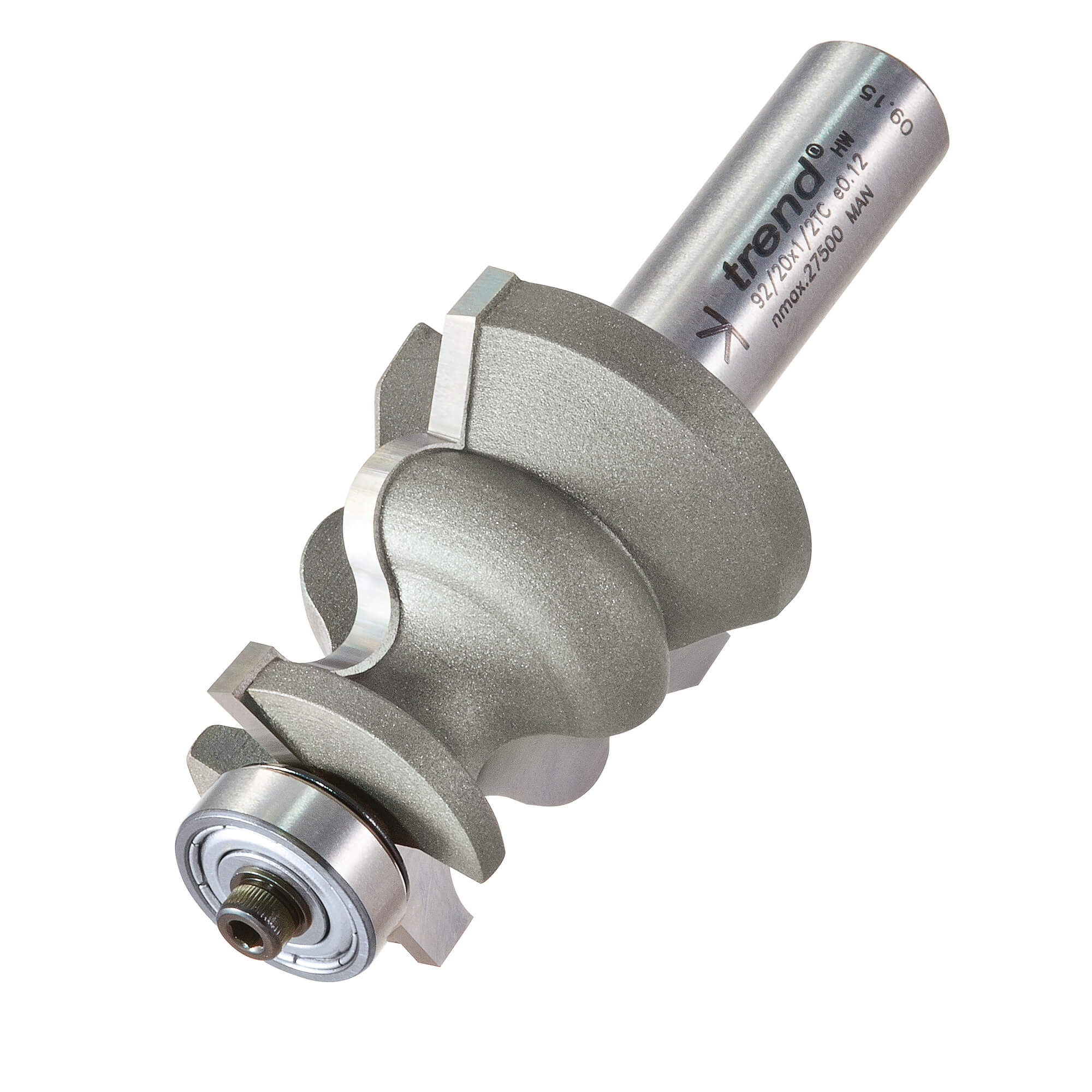 Image of Trend Bearing Guided Decorative Bead Router Cutter 35mm 38mm 1/2"