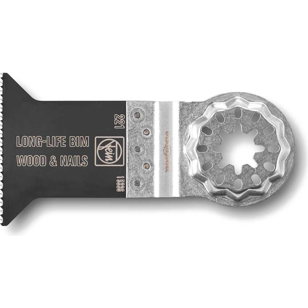 Image of Fein E-Cut BIM Long Life Oscillating Multi Tool Saw Blade for Wood and Nails 50mm Pack of 1