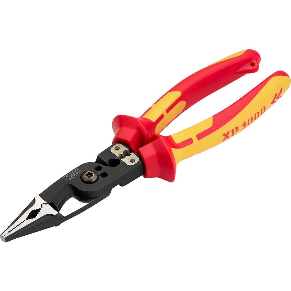 Draper XP1000 VDE Insulated Tethered 8 in 1 Installation Pliers 215mm