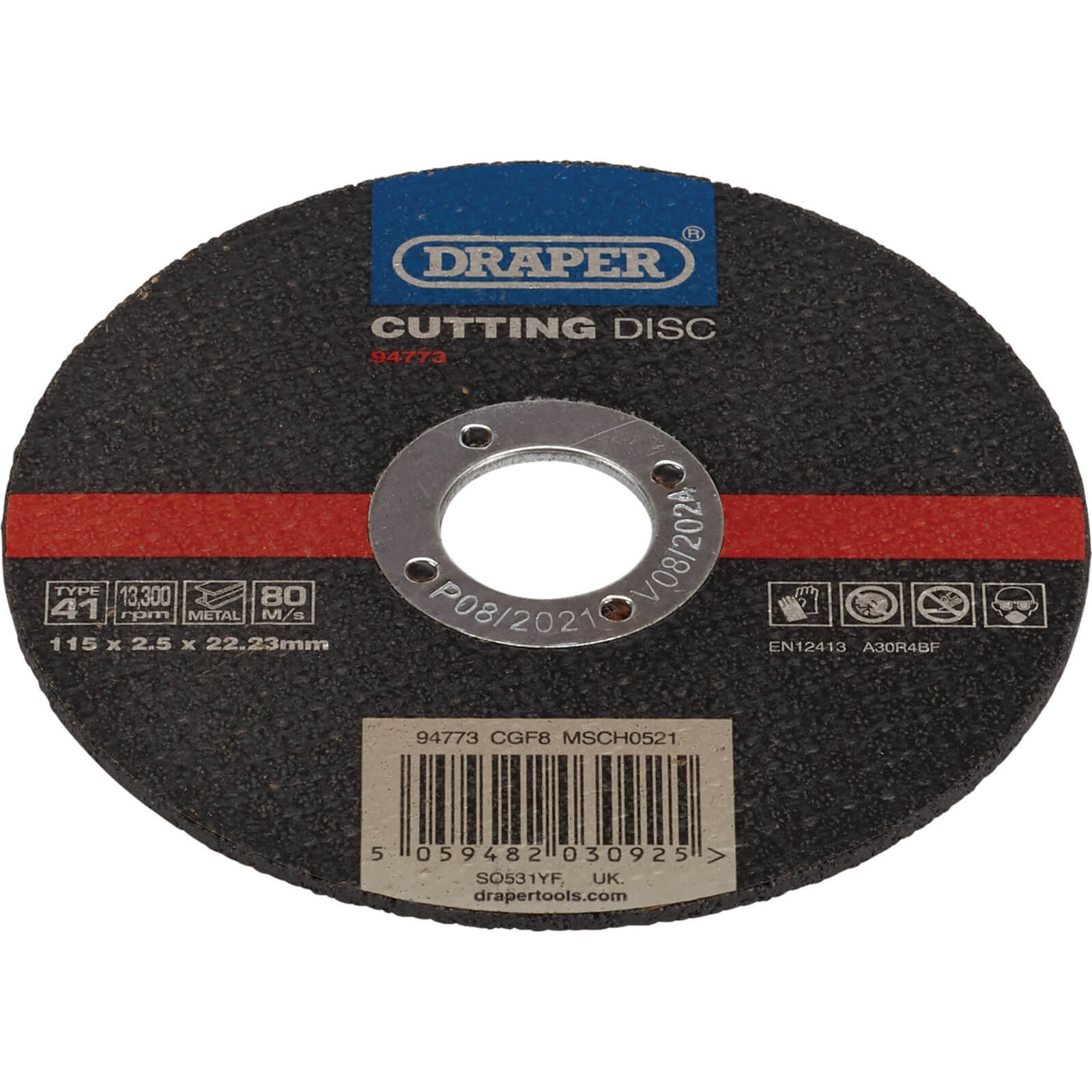 Image of Draper Metal Cutting Disc 125mm 2.5mm 22mm