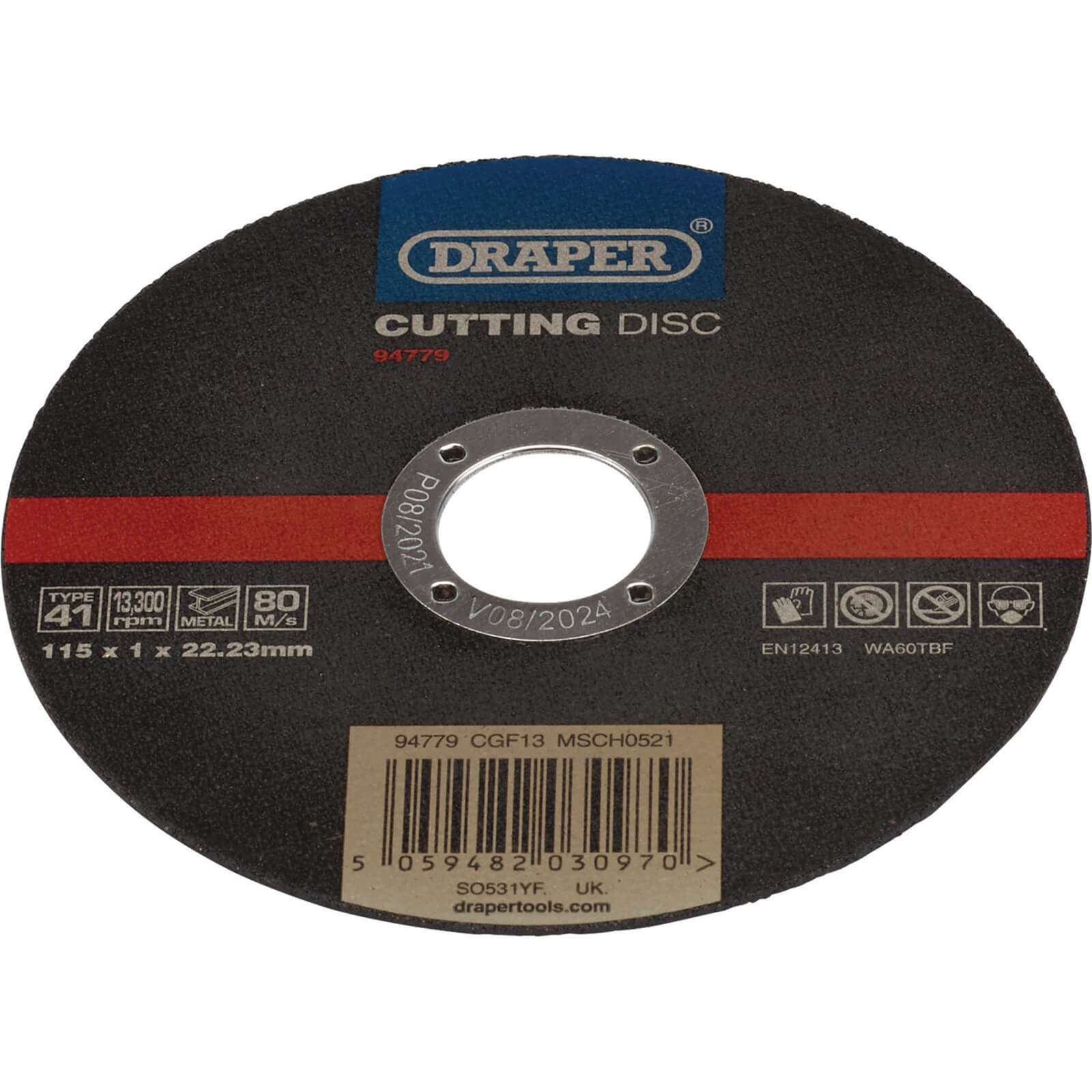 Photos - Cutting Disc Draper Stainless Steel and Inox Metal  115mm 1mm 22mm 94779 