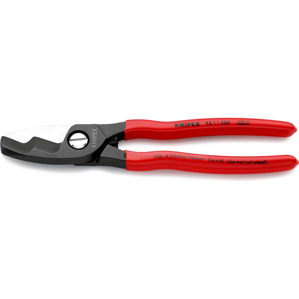 Knipex 95 11 Twin Cutting Edge Cable Shears 200mm