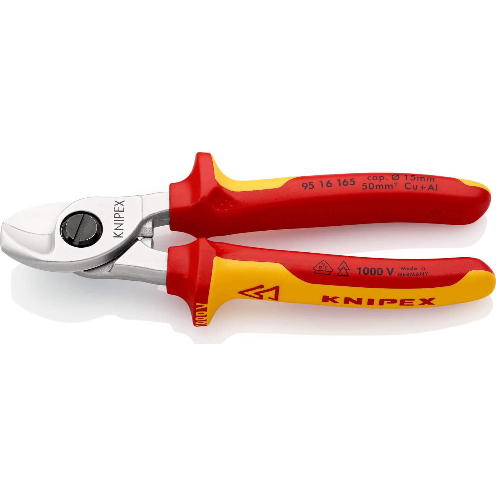 Knipex 95 16 VDE Insulated Cable Shears Pliers 165mm