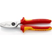 Knipex VDE Insulated Twin Cutting Edge Cable Shears