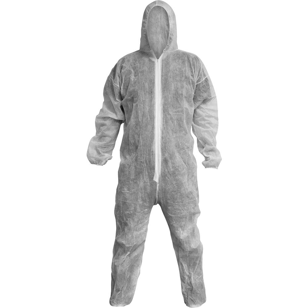 Sealey Disposable Overalls White L