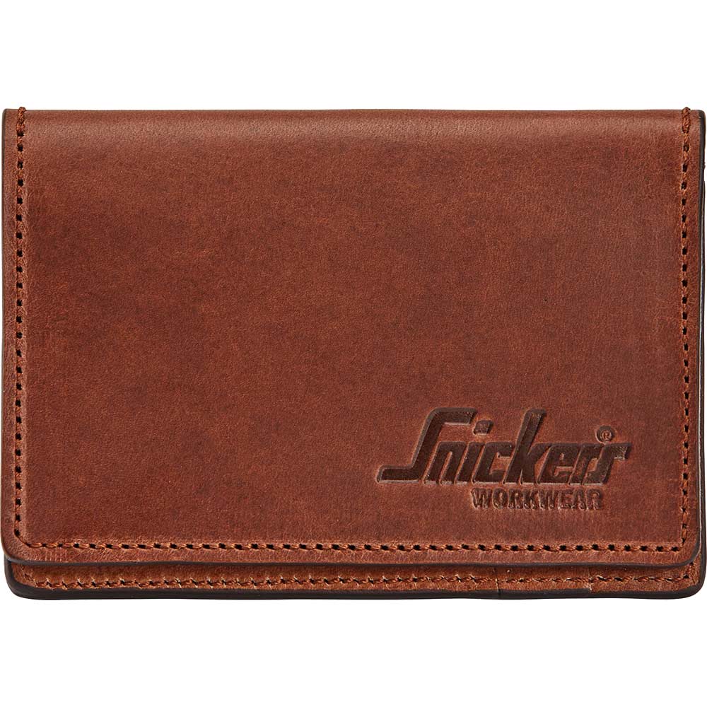 Image of Snickers Leather Wallet Card Holder Brown