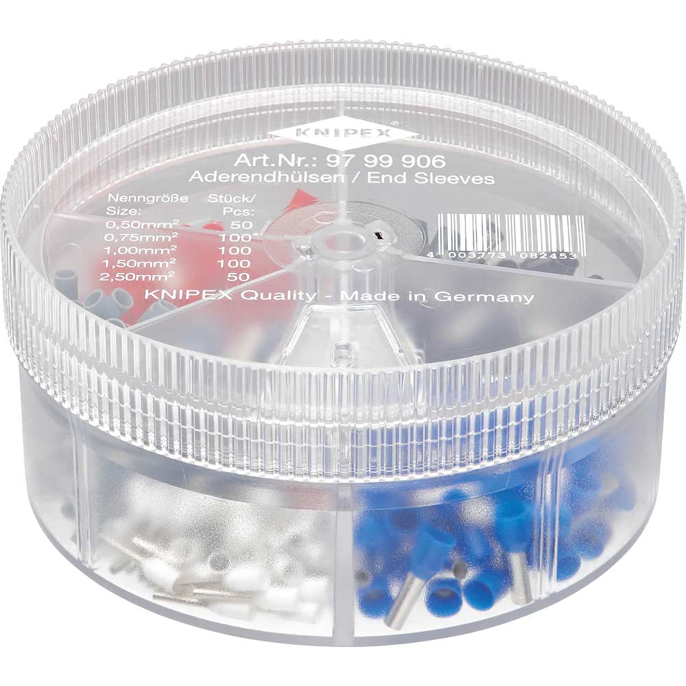 Image of Knipex 97 99 06 Insulated Wire Ferrule Assortment in Dispenser Case