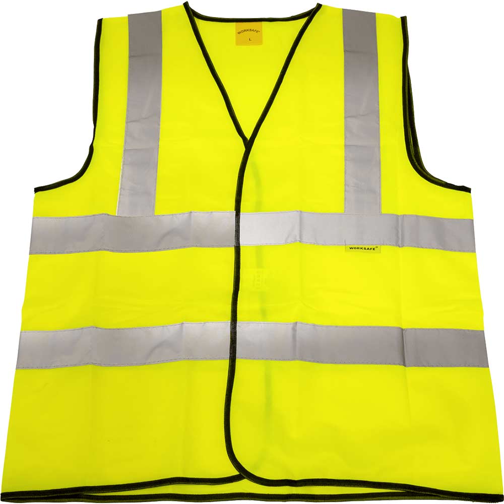 Sealey WorkSafe Hi Vis Waistcoat Yellow L