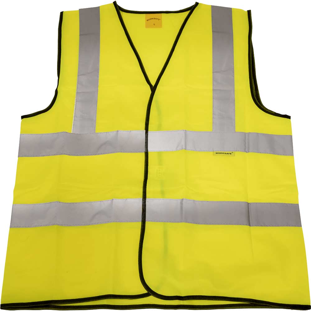 Sealey WorkSafe Hi Vis Waistcoat Yellow M in UK Specification