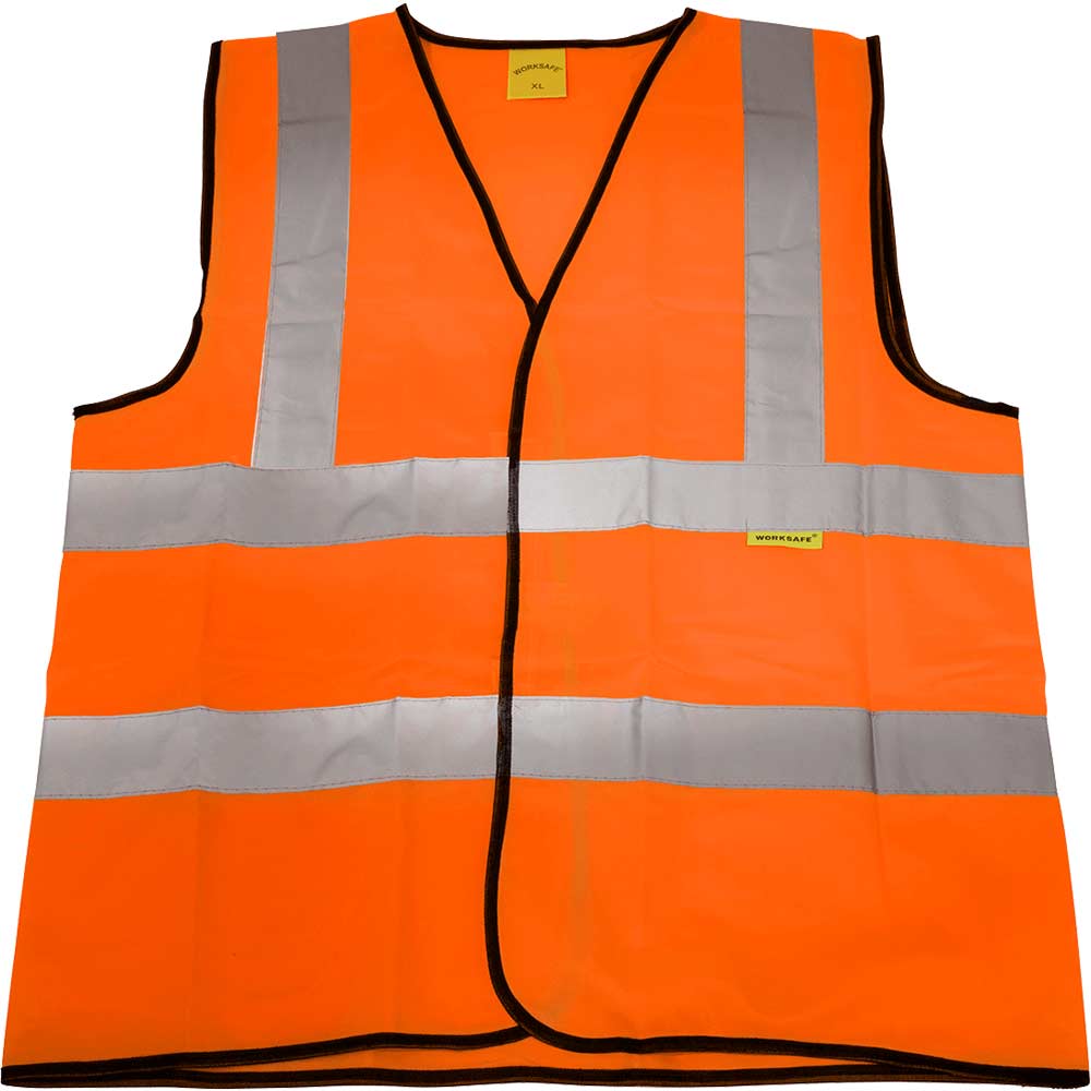 Sealey WorkSafe Hi Vis Waistcoat Orange XL