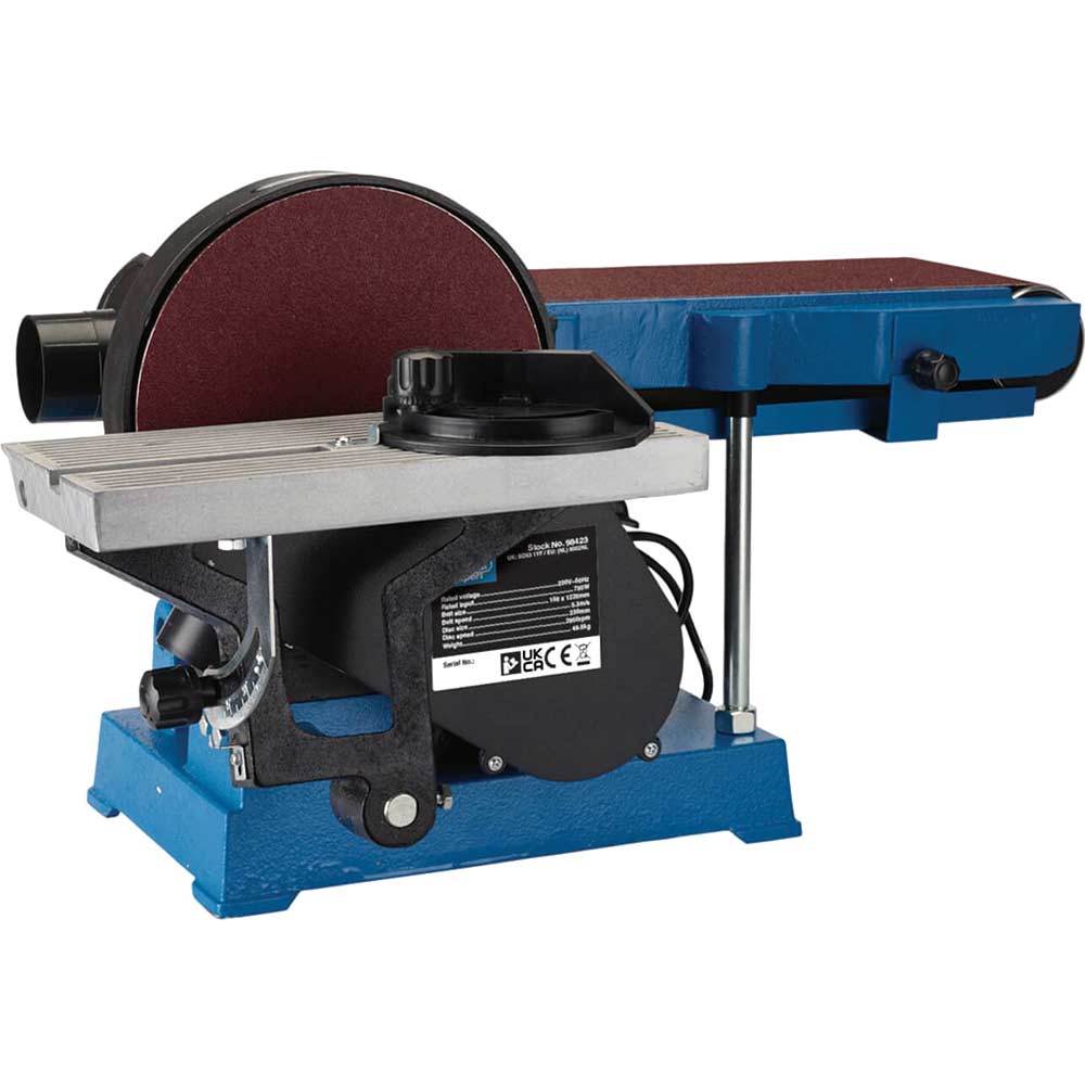 Image of Draper BDS750E Floor Standing Belt and Disc Sander 240v