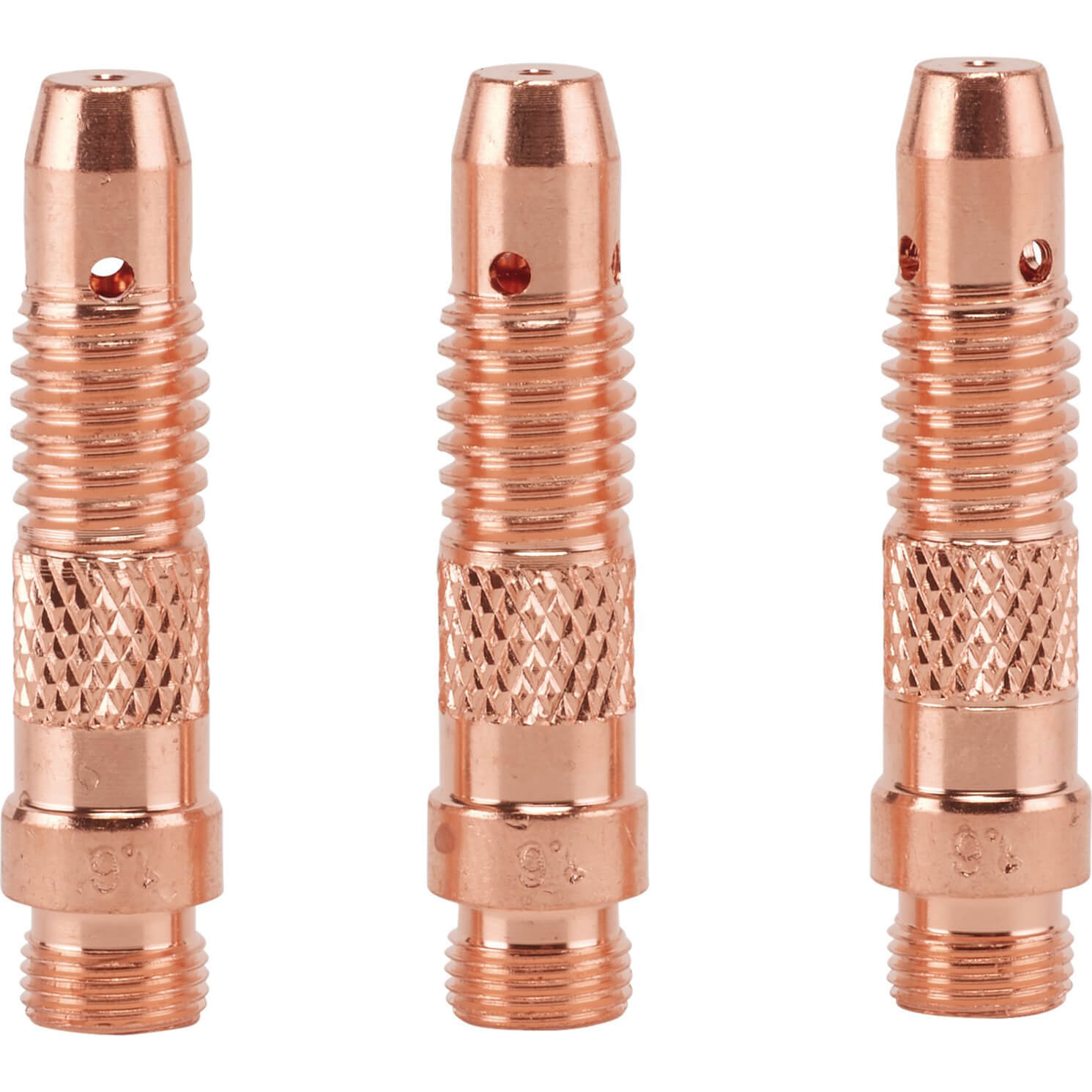 Image of Draper 1.6mm Collet Body for 70087 and 57096 TIG Welding Torch Pack of 3