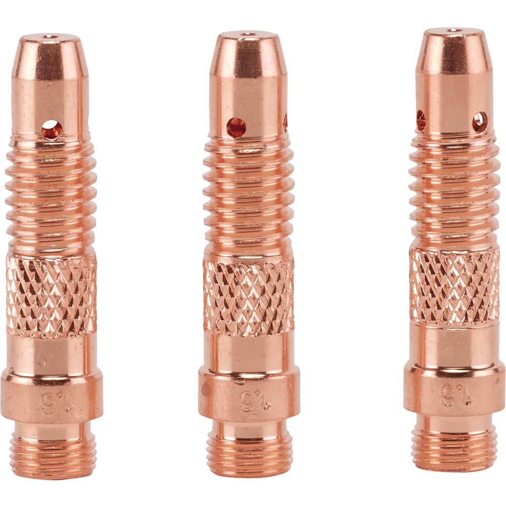 Draper 1.6mm Collet Body for 70087 and 57096 TIG Welding Torch Pack of 3