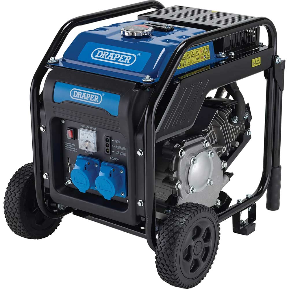Draper PG4000 Petrol Open Frame Inverter Generator 3800W