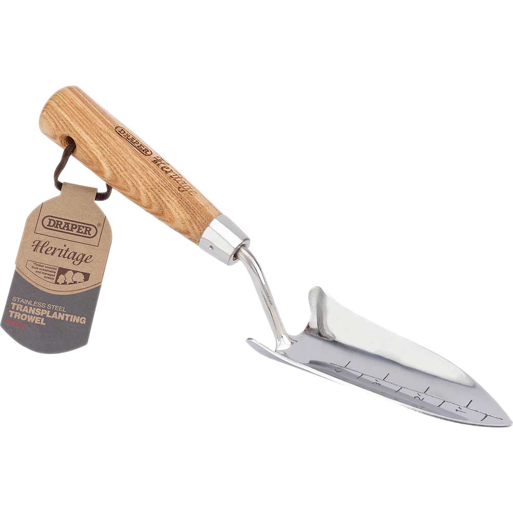 Image of Draper Heritage Ash Handle Transplanting Trowel