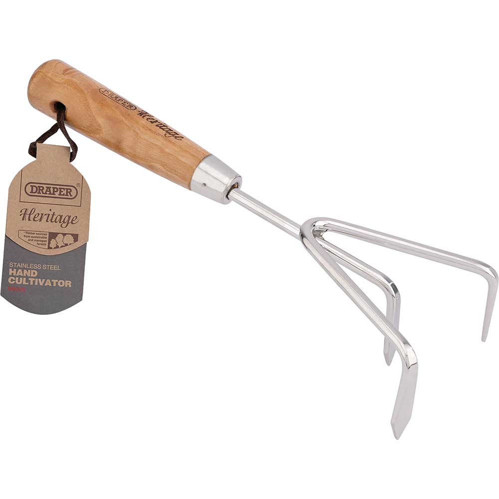 Image of Draper Heritage Ash Handle Hand Cultivator