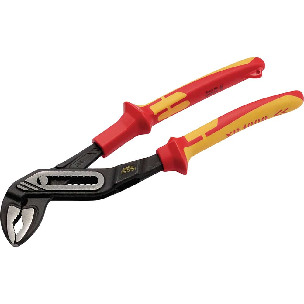 Image of Draper XP1000 VDE Insulated Tethered Water Pump Pliers 250mm