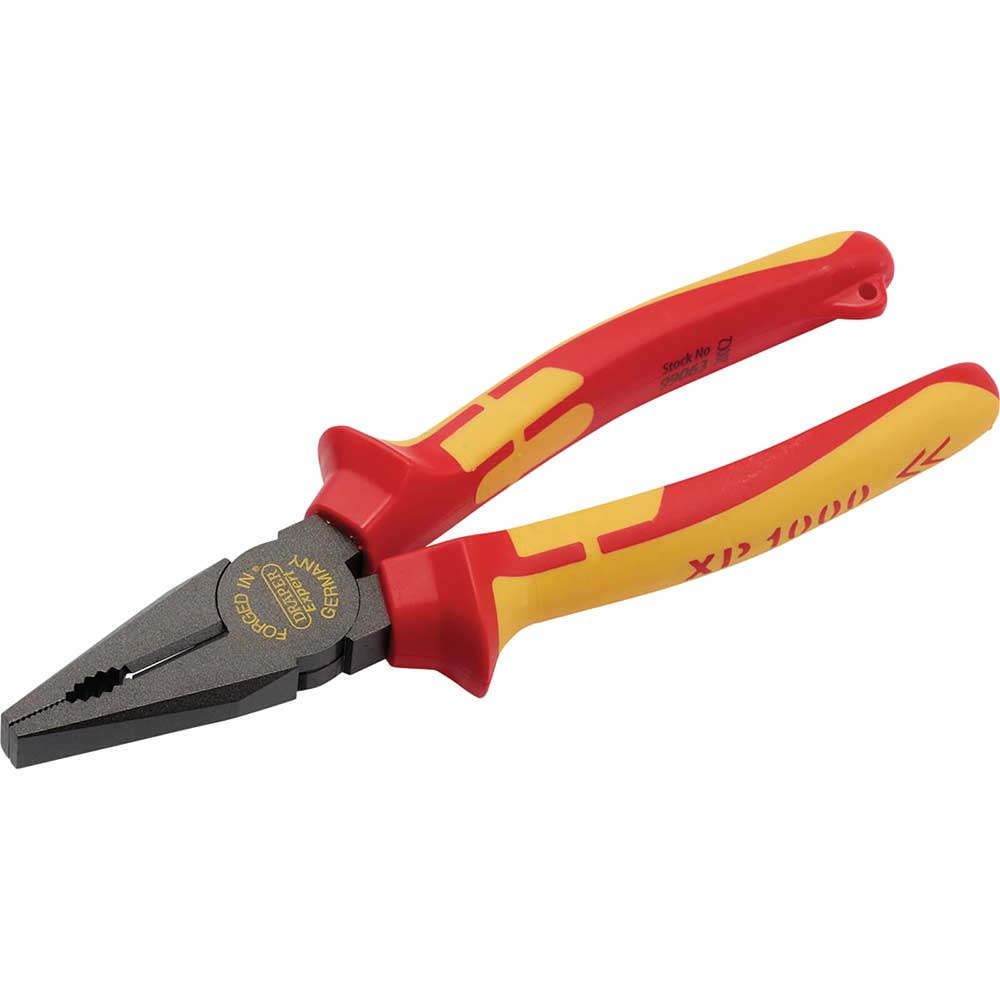 Image of Draper XP1000 VDE Insulated Tethered Combination Pliers 200mm