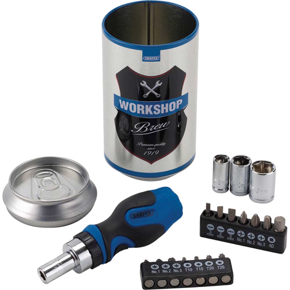 Draper Workshop Brew Beer Can Screwdriver Set