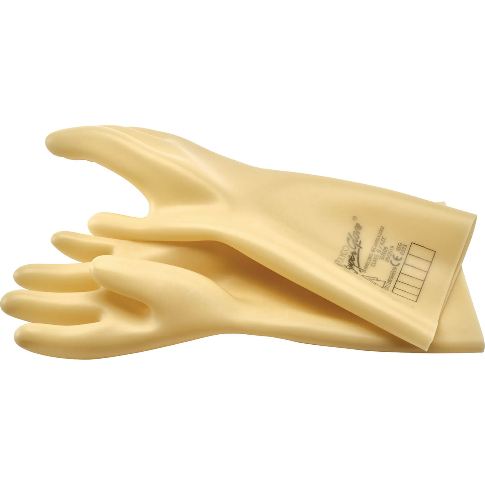 Image of Draper Class 0 Electrical Insulating Safety Gloves Natural L