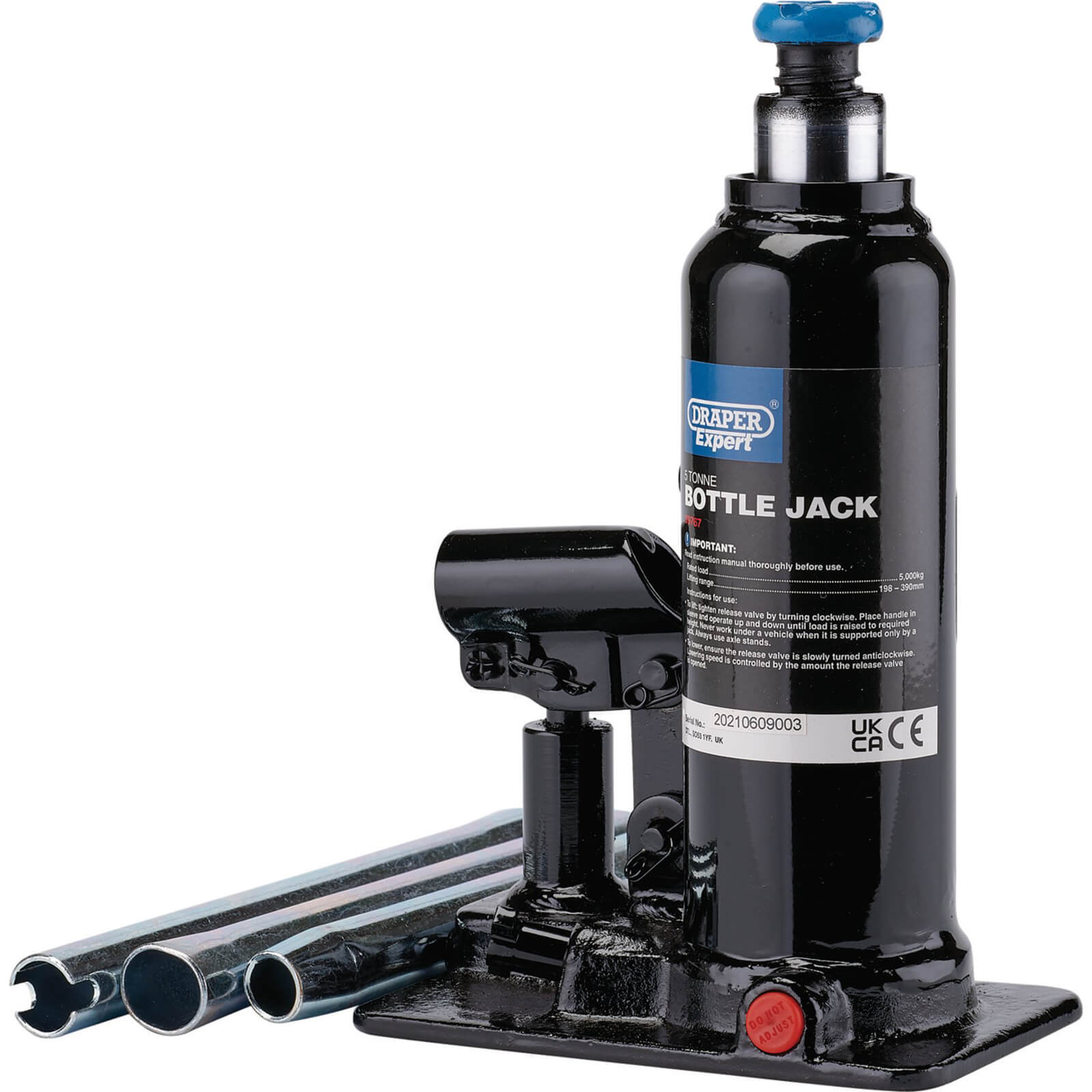 Image of Draper Expert Hydraulic Bottle Jack 5 Tonne