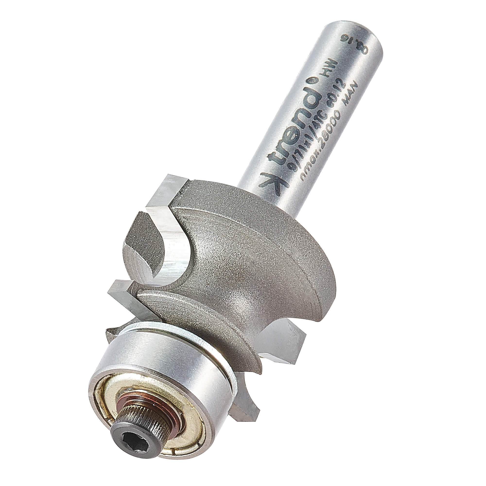 Image of Trend Corner Bead Bearing Guided Router Cutter 22mm 18.9mm 1/4"