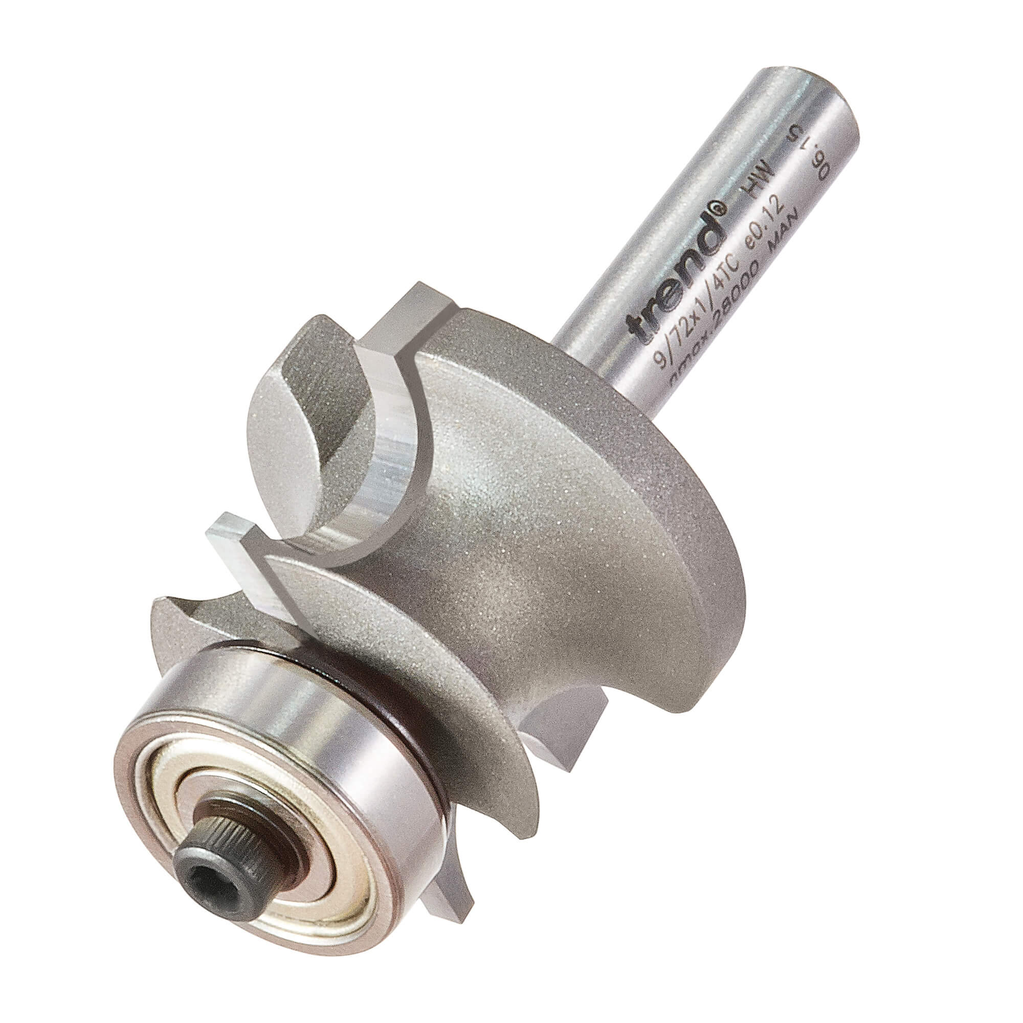 Image of Trend Corner Bead Bearing Guided Router Cutter 28mm 25.7mm 1/4"