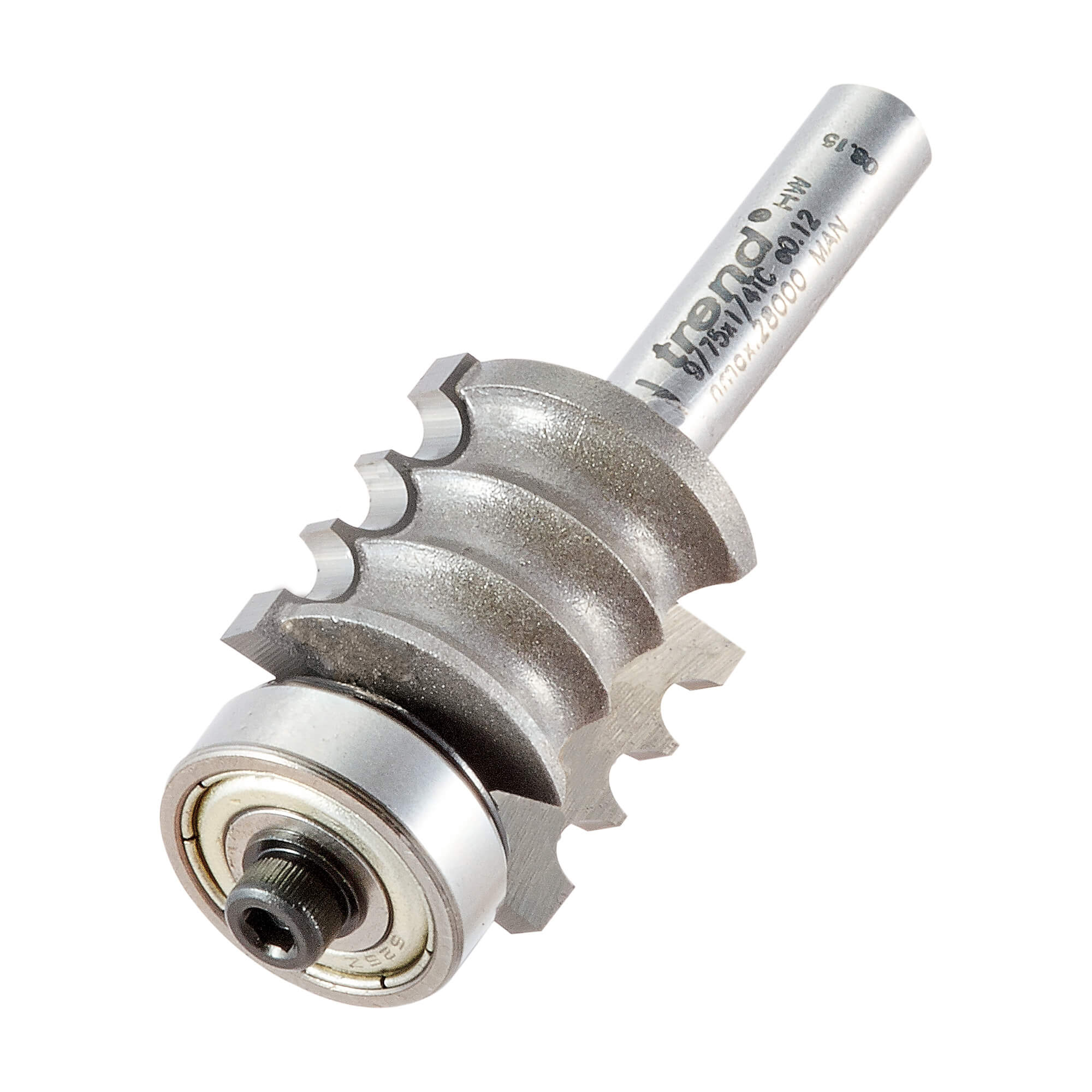 Image of Trend Multi Reed Bearing Guided Router Cutter 20mm 20mm 1/4"