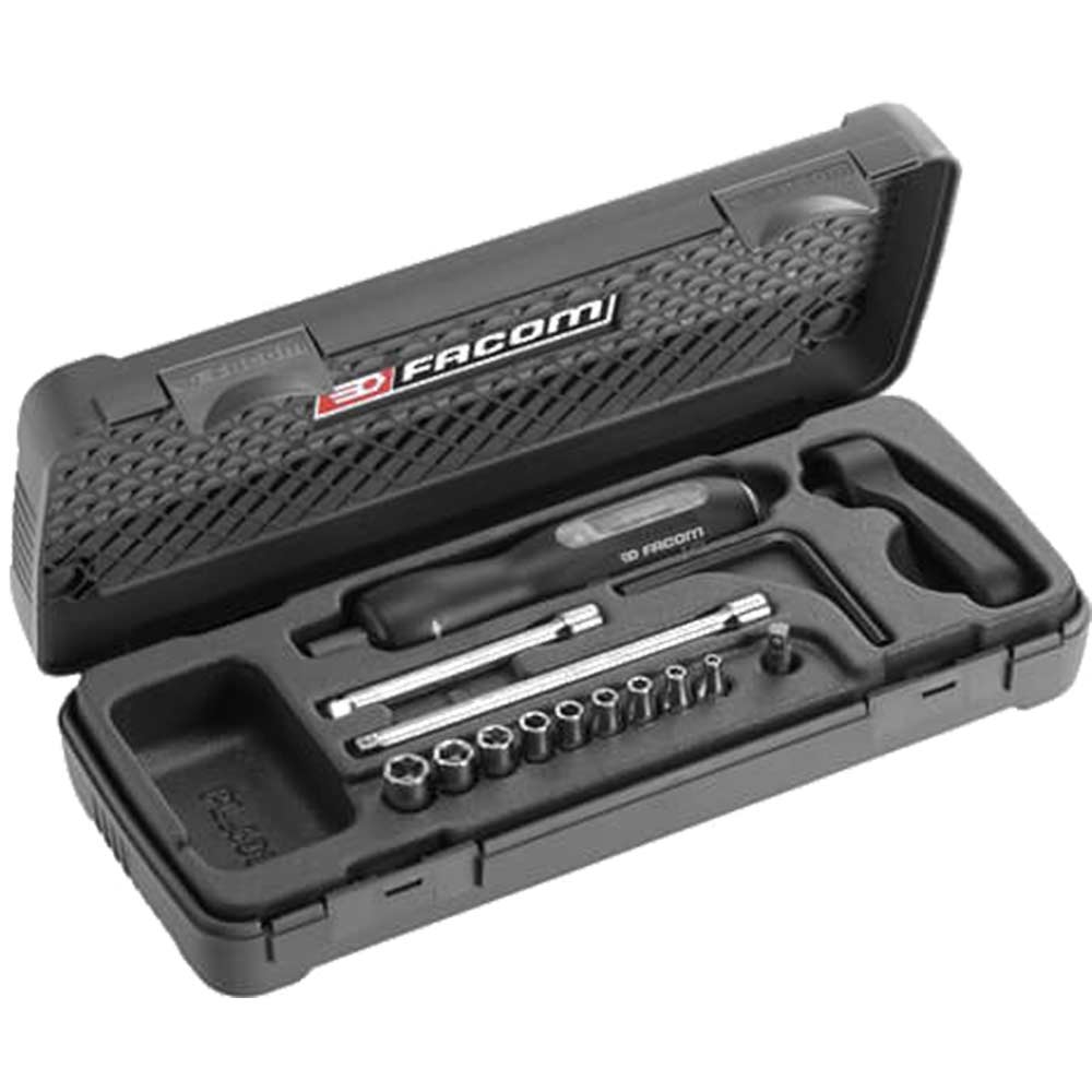 Image of Facom A.402J1 Torque Screwdriver and Socket Set 0.5Nm - 2.5Nm